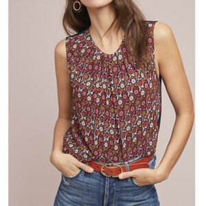 Anthropologie Vanessa Virginia Sleeveless Wanderlust Top S